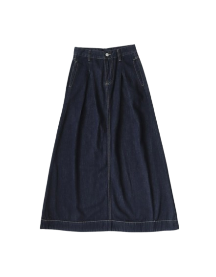 High-Waisted A-Line Skirt